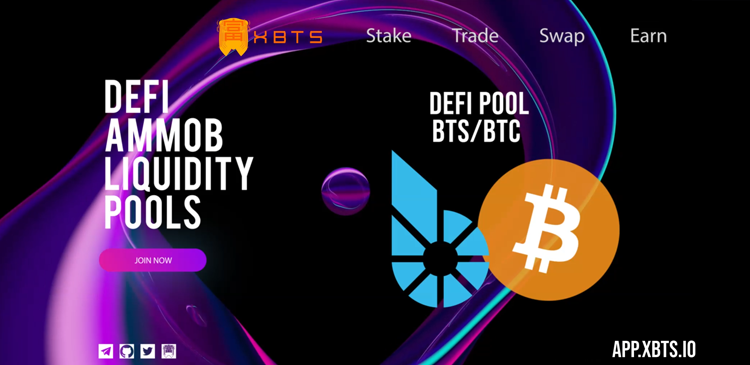 DeFi Liquidity AMMOB Pool BTS/BTC