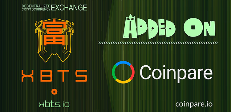 XBTS Decentralized Exchange added on Coinpare