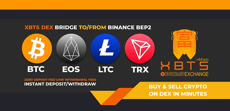 Buy & sell Crypto on XBTS Dex in minutes!
