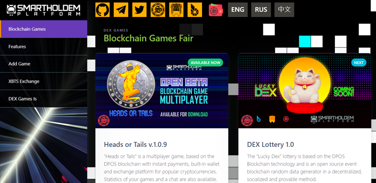 Integration of XBTS into DexGames